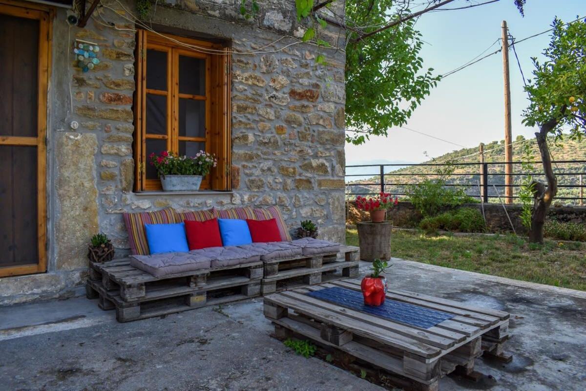 Coastal Stone Residence With Spectacular Scenery Kitriaí 外观 照片